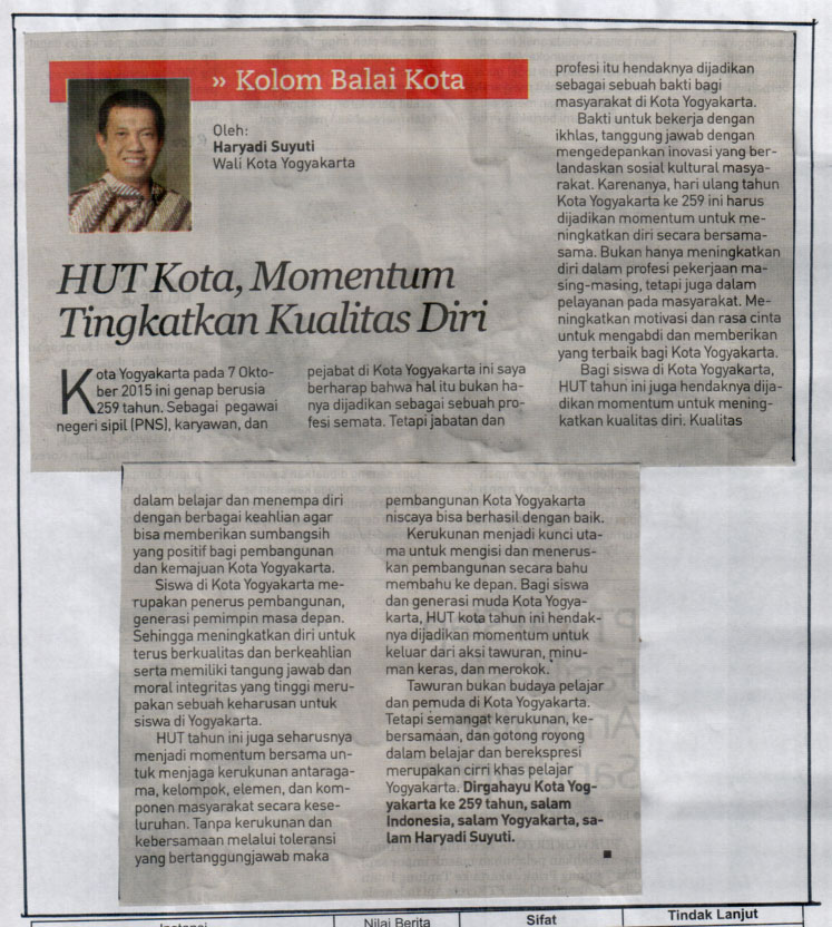 Kliping jogja terbaru