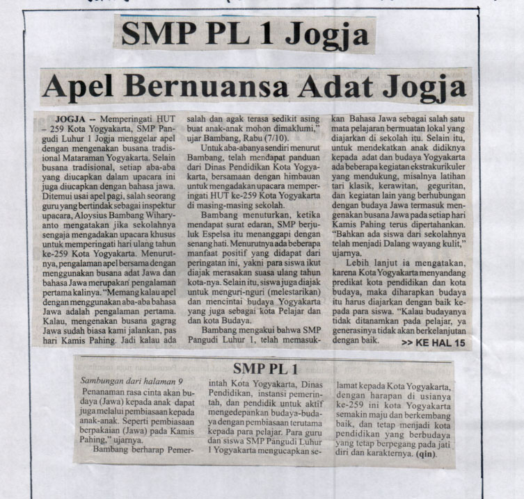 Kliping jogja terbaru