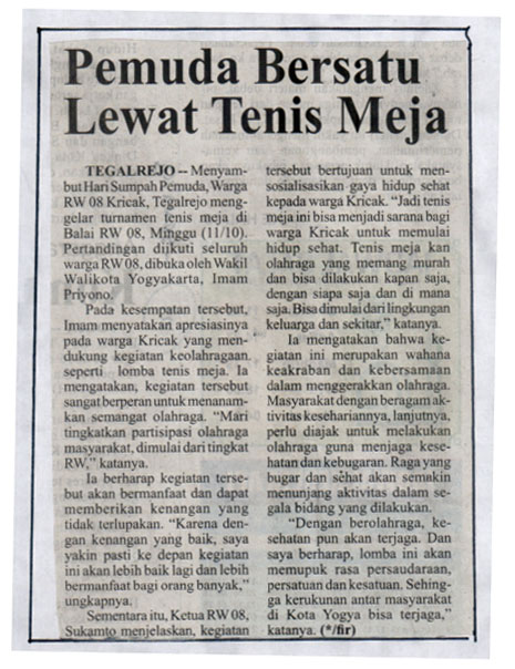 Kliping jogja terbaru