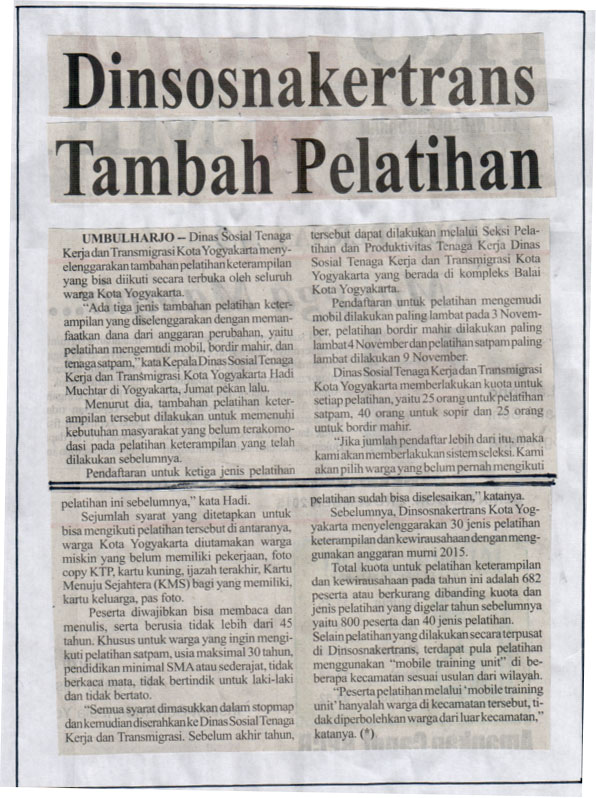 Kliping jogja terbaru