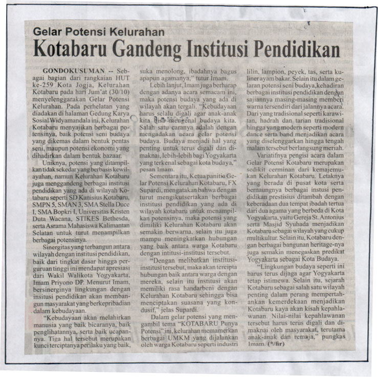 Kliping jogja terbaru