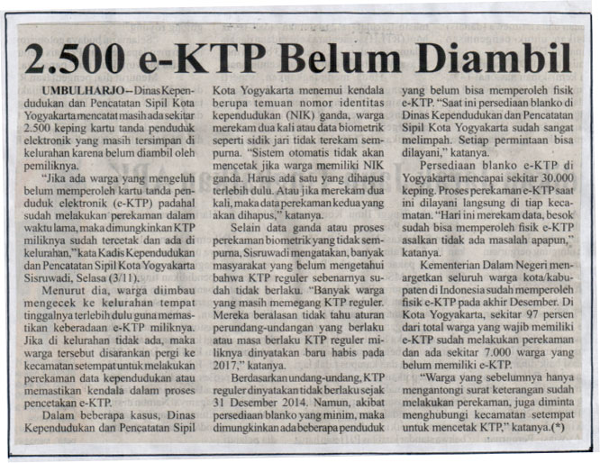 Kliping jogja terbaru