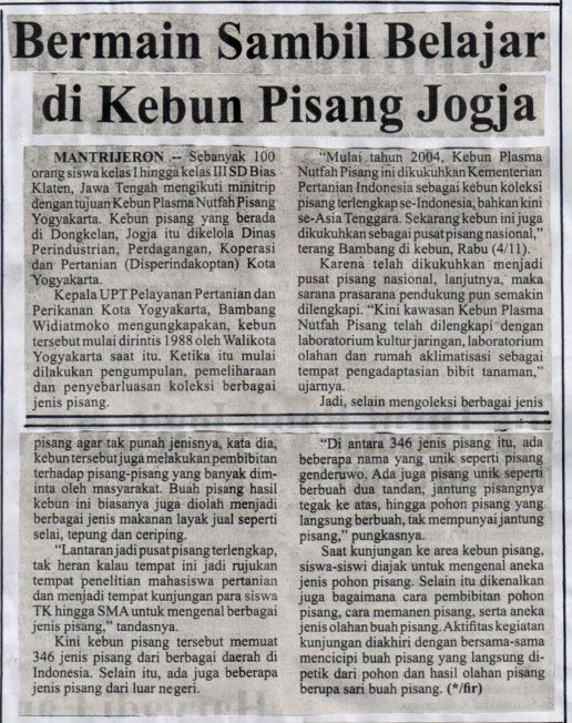 Kliping jogja terbaru