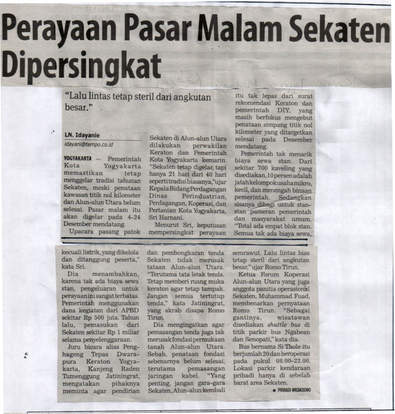 Kliping jogja terbaru