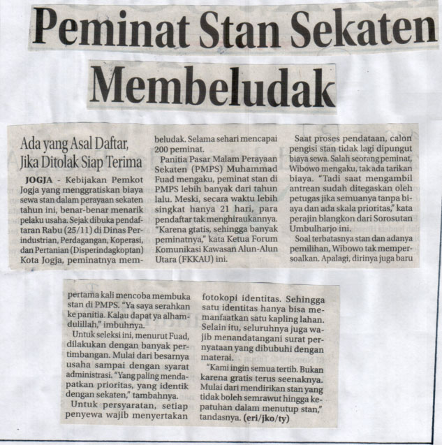 Kliping jogja terbaru