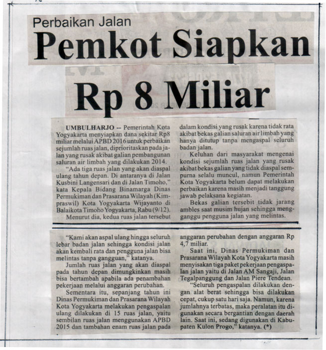 Kliping jogja terbaru