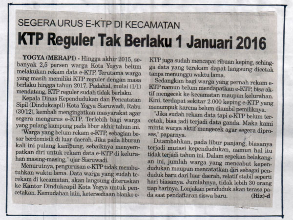 Kliping jogja terbaru