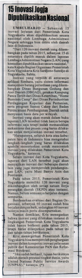 Kliping jogja terbaru