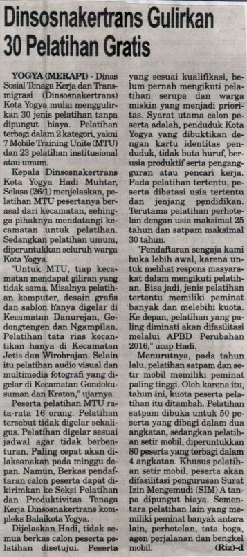 Kliping jogja terbaru