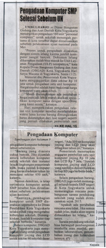 Kliping jogja terbaru