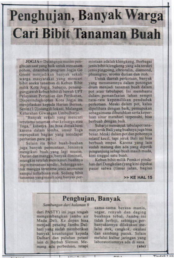 Kliping jogja terbaru