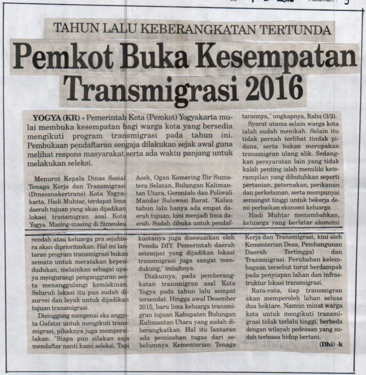 Kliping jogja terbaru