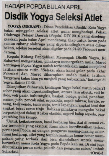 Kliping jogja terbaru