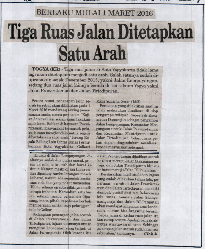 Kliping jogja terbaru