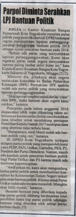 Kliping jogja terbaru