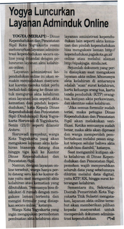 Kliping jogja terbaru