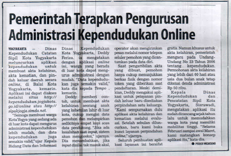 Kliping jogja terbaru
