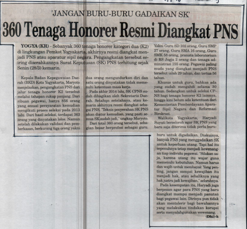 Kliping jogja terbaru