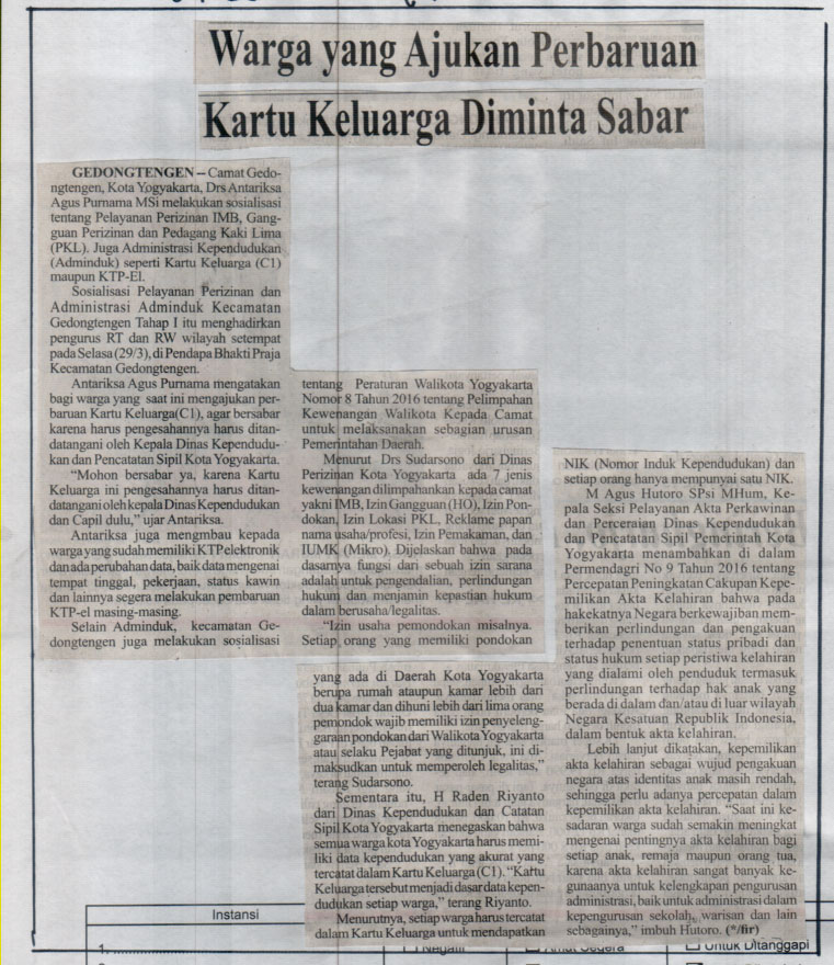 Kliping jogja terbaru