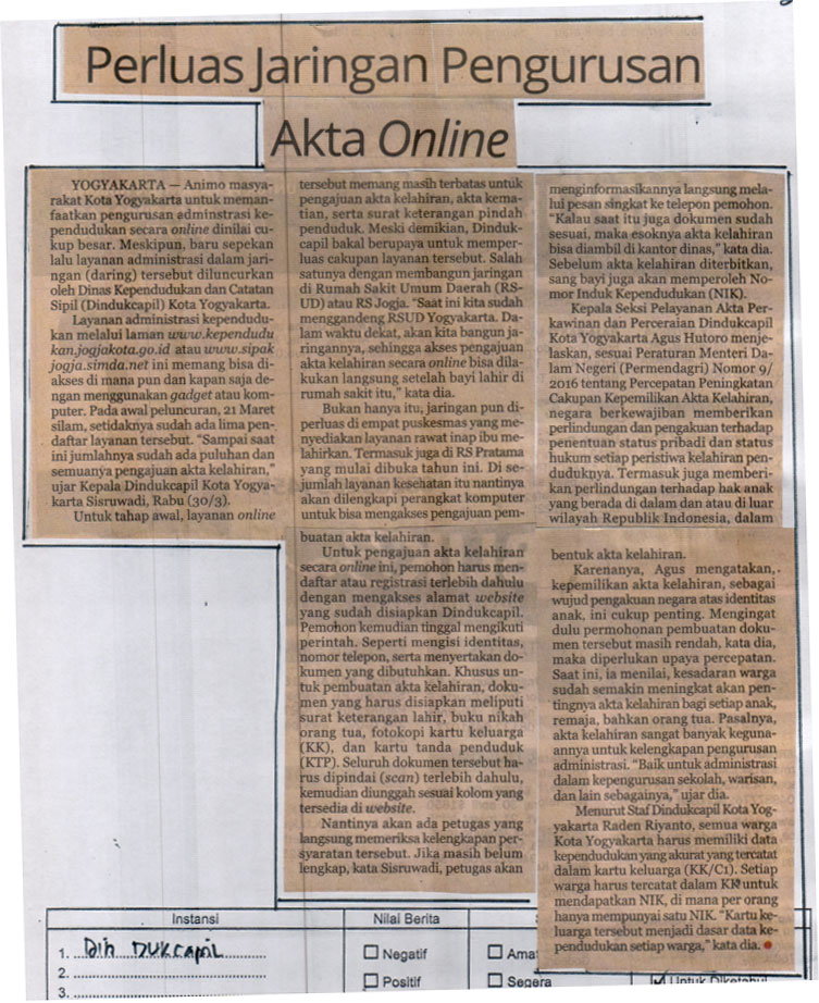 Kliping jogja terbaru