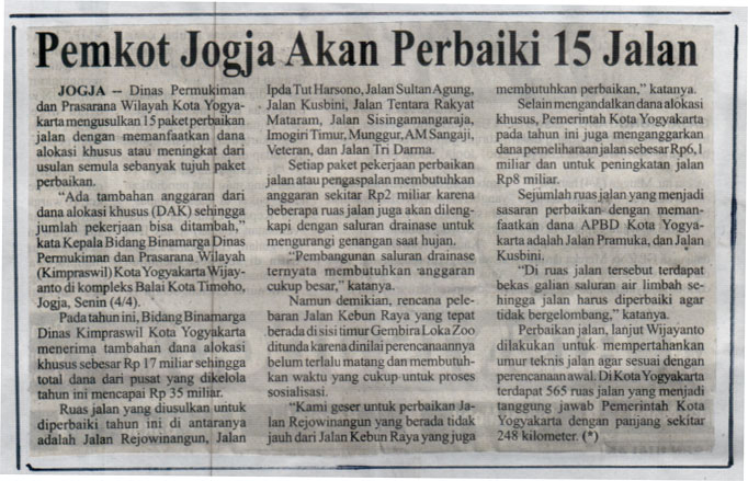 Kliping jogja terbaru