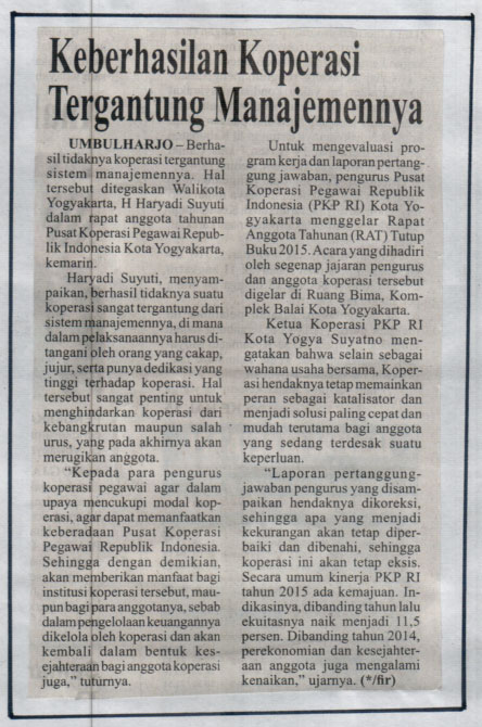 Kliping jogja terbaru