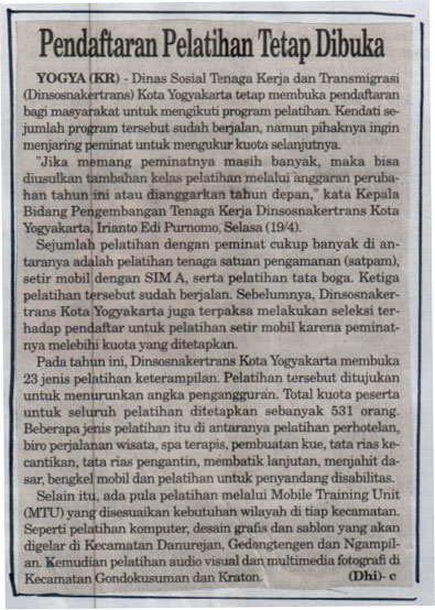 Kliping jogja terbaru