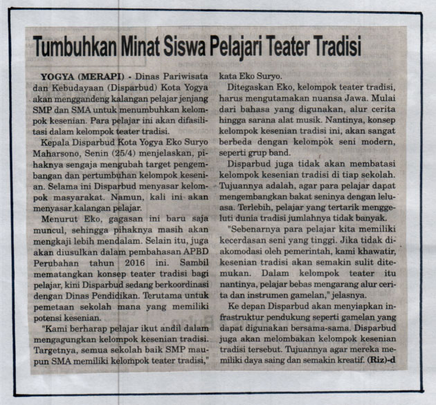 Kliping jogja terbaru