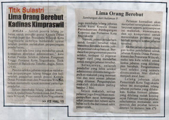 Kliping jogja terbaru