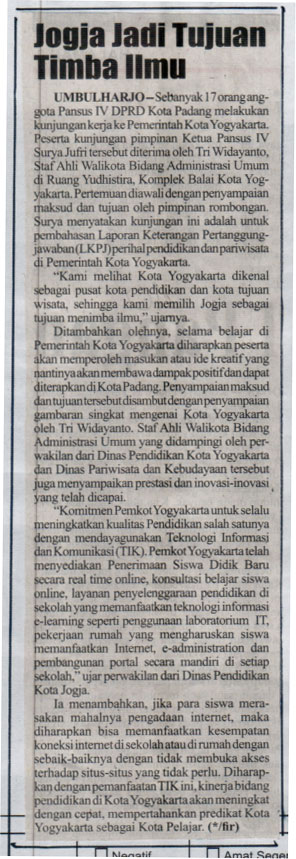 Kliping jogja terbaru
