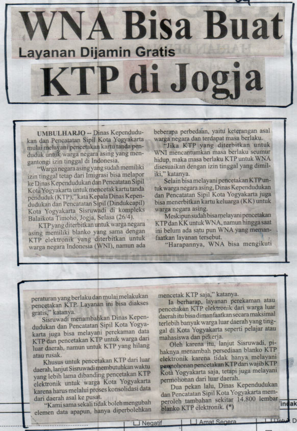 Kliping jogja terbaru