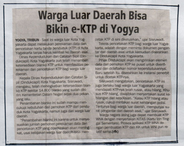 Kliping jogja terbaru