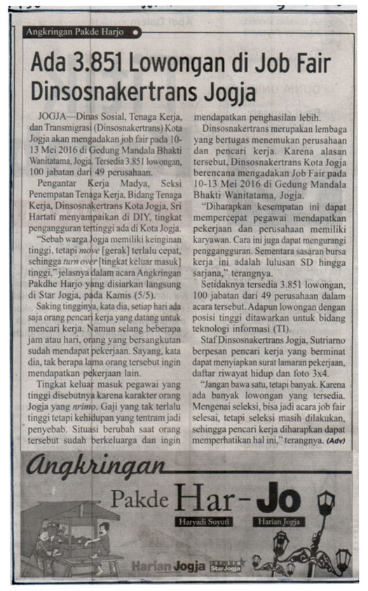 Kliping jogja terbaru