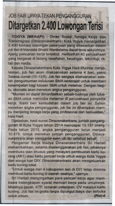 Kliping jogja terbaru