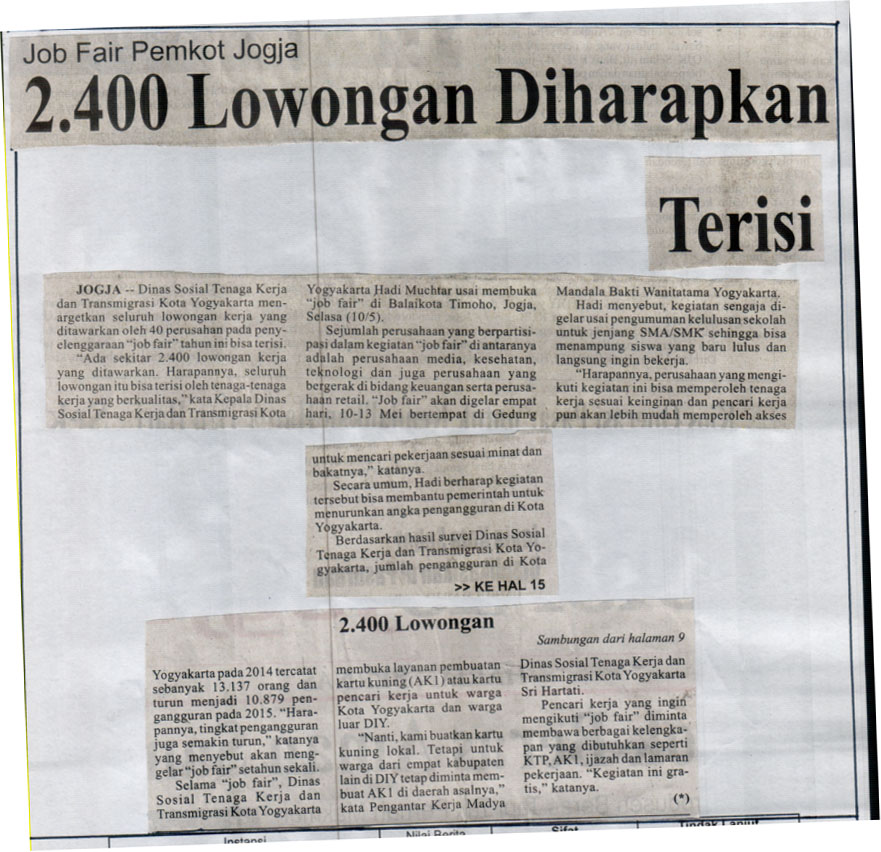 Kliping jogja terbaru