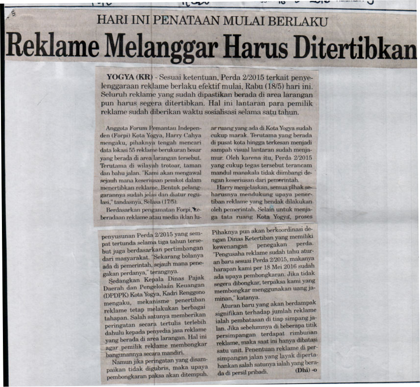Kliping jogja terbaru