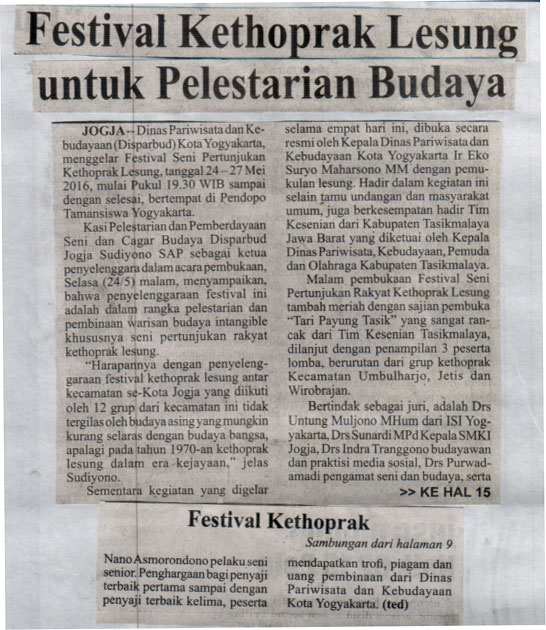 Kliping jogja terbaru