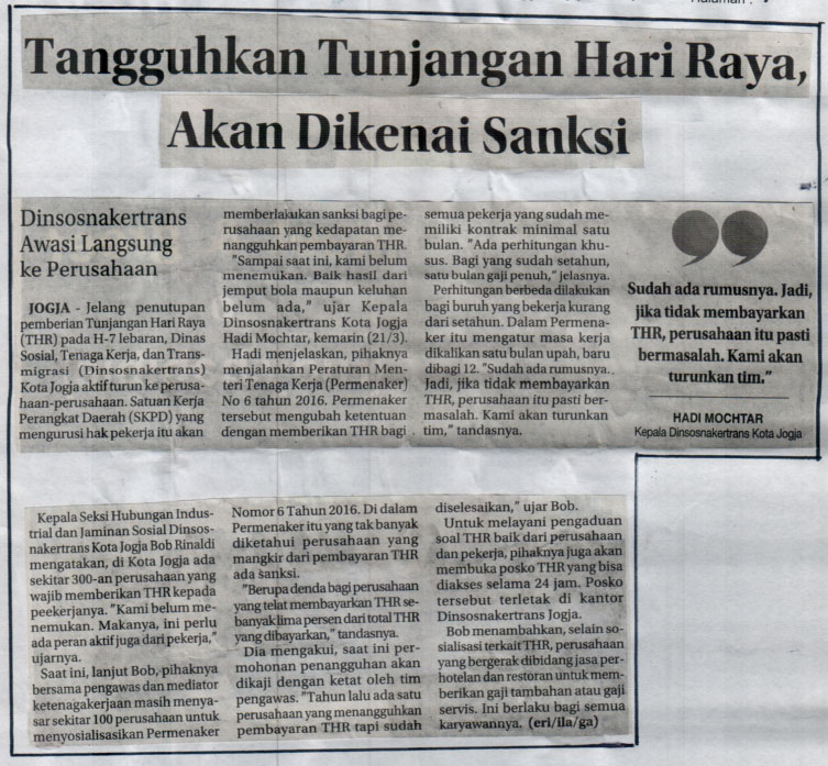Kliping jogja terbaru