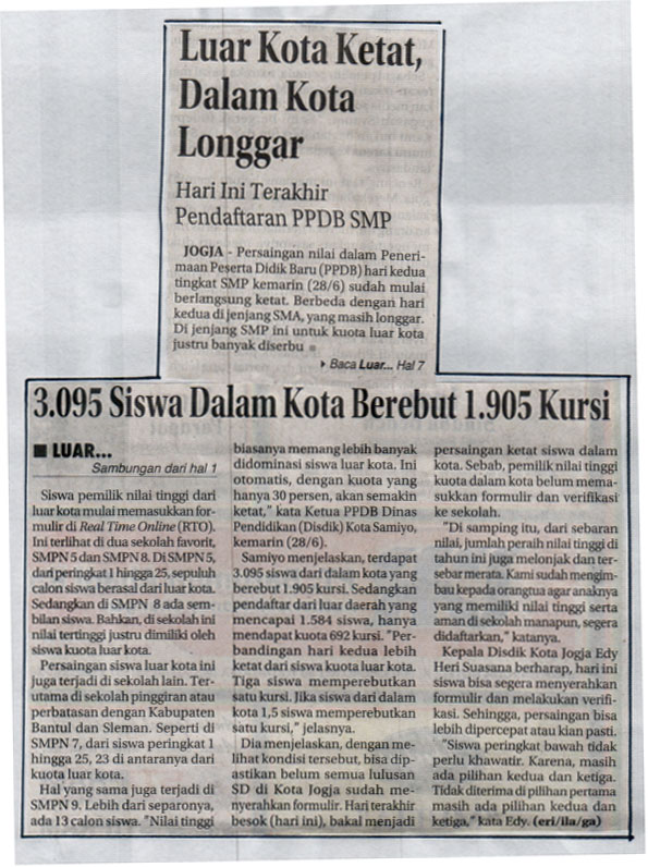 Kliping jogja terbaru