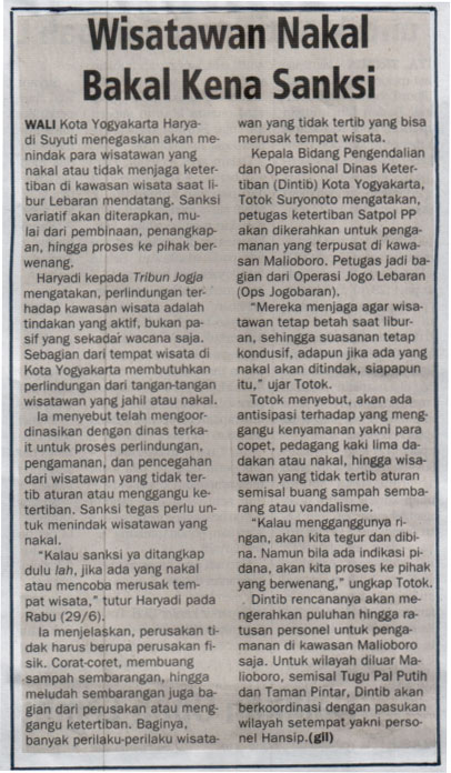 Kliping jogja terbaru