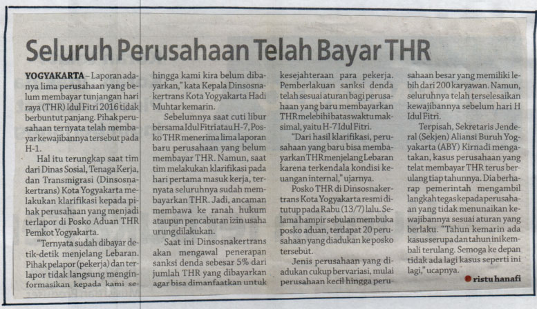Kliping jogja terbaru
