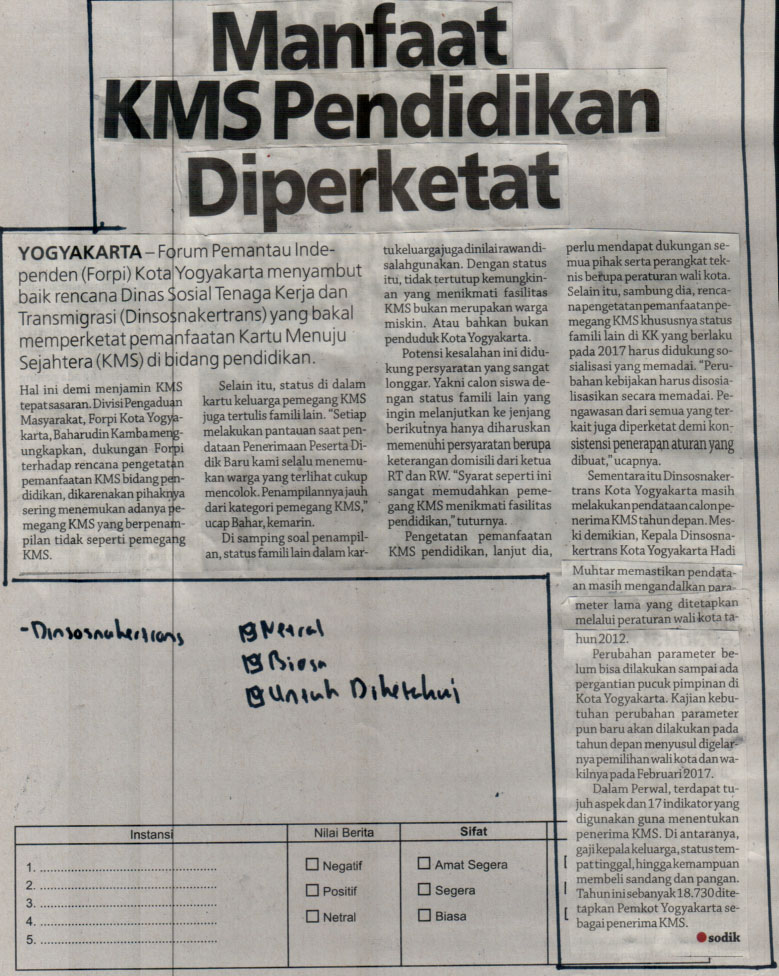 Kliping jogja terbaru