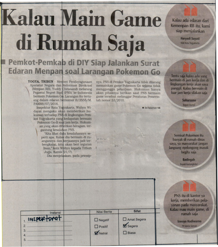 Kliping jogja terbaru