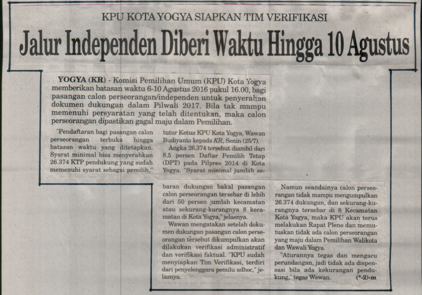 Kliping jogja terbaru