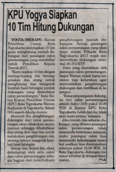 Kliping jogja terbaru