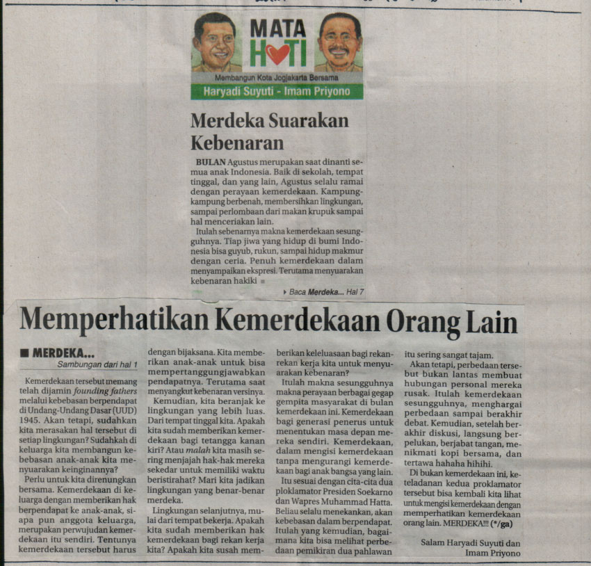 Kliping jogja terbaru
