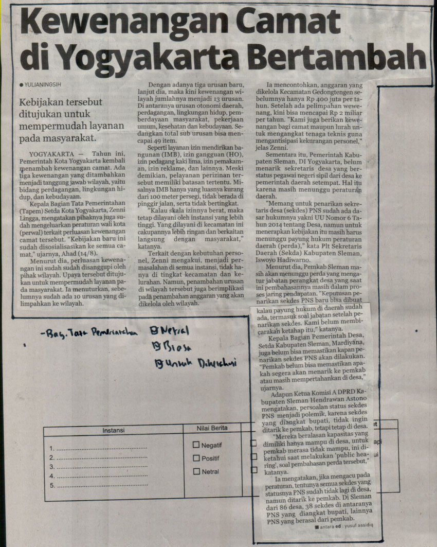 Kliping jogja terbaru