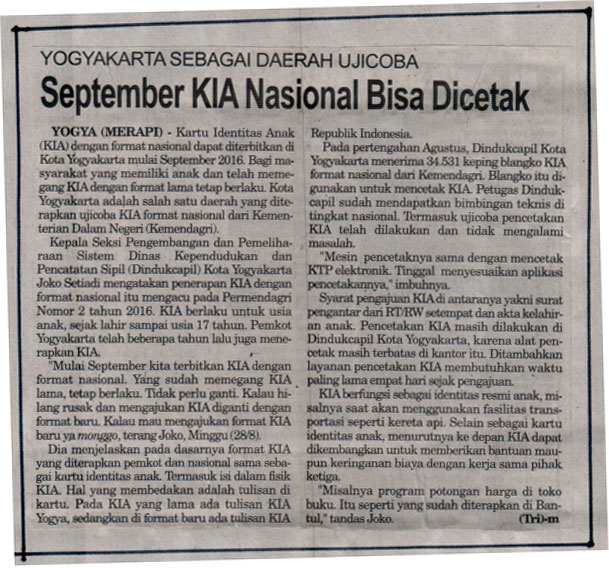 Kliping jogja terbaru