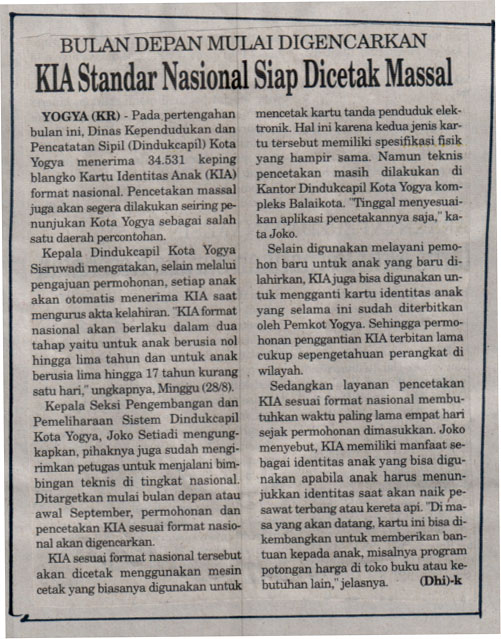 Kliping jogja terbaru