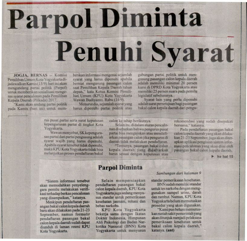 Kliping jogja terbaru